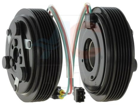 ACAUTO Magnetkupplung, Klimakompressor AC-06SD65 | Ac-06SD65 / QCA0369 passend für Sanden SD7V16 Klimakompressor California LT