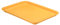 PATIKIL 12x9 Fast Food Tray, Plastic Reusable Multi-Purpose Rectangle Serving Tray for Cafeteria Restaurant Home Kitchen, Yellow