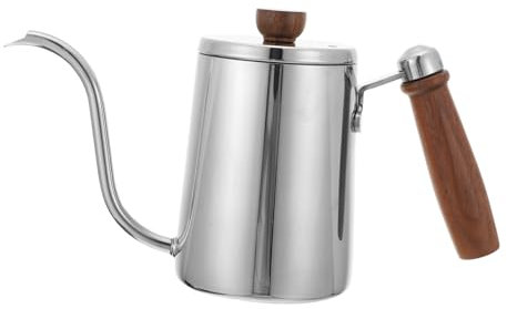 HOMSFOU Kaffeekanne Aus Edelstahl Kaffeepadmaschine Lagerregal Milch Rostfreier Stahl