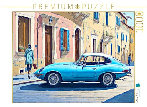 CALVENDO Puzzle Jaguar E-Type | 1000 Teile Lege-Größe 64 x 48 cm Foto-Puzzle für glückliche Stunden