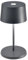 Zafferano, Olivia Mini Lampe, Tragbare und Wiederaufladbare Tischlampe mit Touch Control, Geeignet für Wohnzimmer und Außenbereich, Dimmer, 2200-3000 K, Höhe 22 cm, Farbe Dunkelgrau