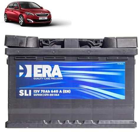 Batteria 70Ah per Peugeot 308 II 1.6 THP benzina 2013-2021