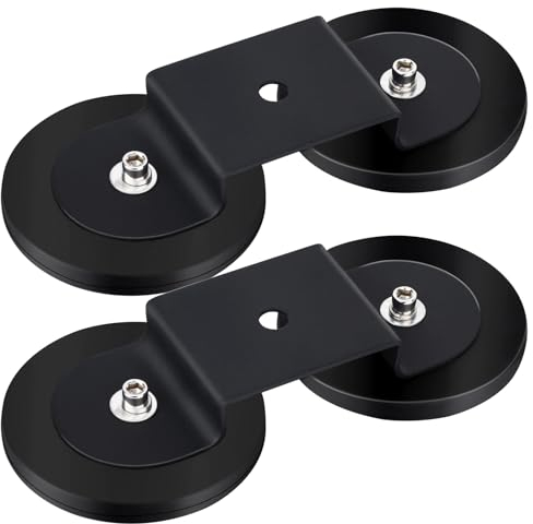 OCEUMAOA Magnetischer Dachträger Magnetisches Arbeitslicht Arbeitsscheinwerfer Lightbar Magnetic Base Starker Magnetisch Geeignet für Autos Feste Kameras,Lichter(konvexe Klammer) 2 Sätze