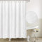 AIBIIN Cortina de ducha con diseño de copo de nieve blanca en relieve 3D con textura de espiga, moderna decoración de baño de granja, cortina de baño suave de Navidad con 12 ganchos, 180 x 180 cm