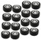 Hohopeti 40st Spielzeugrad Autofelgen Autospielzeug Für Kleinkinder Spielzeuge DIY-Rad Fahrzeuge Autospielzeug Für Kinder Radspielzeug LKW-räder Ferngesteuertes Spielzeug Plastik Black