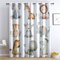 ZaopVrynx Vorhänge Dschungel-Zoo, Verdunklungsvorhang mit Ösen, Cartoon-Tier Vorhang Blickdicht Thermovorhang, Kinder Gardinen für Wohnzimmer Schlafzimme, 2er Set 225x140cm HxB