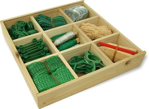 Garden Tools Set, Gardening Sets with Wooden Tool Box, Garden Tools and Equipment, Gardening Gifts for Men, for Mum, Gran, Father