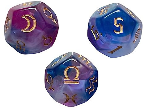 JOINPAYA 3stücke Teiliges Polyeder Würfel Aus Leichtem Acryl Stabile Oberflächen Attraktives Design Für Brettspiele Glücksspiele Und Partyzubehör