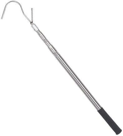 Erconsso Multifunctional Telescopic Pull Rod, Loft Ladder Pole with Hook Cargo Grabber Pickup Truck Bed Heavy Duty Truck Bed Reach Tool Telescopic Cargo Grabber for Truck, Roof, Loft Ladder