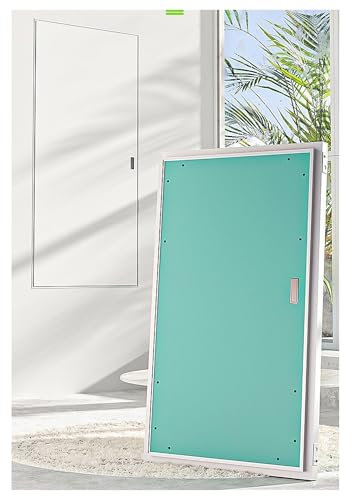 Porte d'accès coupe-feu à tirage manuel – Couvercle d'unité extérieure encastré et panneau de gaine dissimulé | Porte d'inspection insonorisée en alliage d'aluminium et plâtre avec poignée(30x40cm/11.