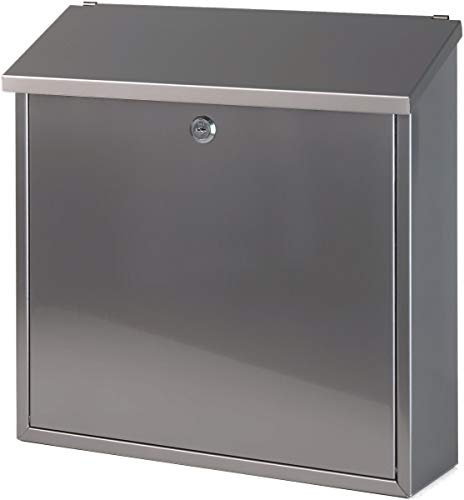 V-Part Wandbriefkasten, 11,5x37x37cm, edelstahl