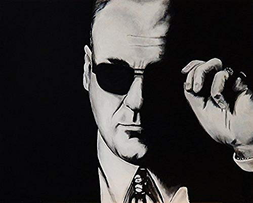 Buyartforless Tony by Ed Capeau 45,7 x 30,5 cm Kunstdruck Poster Wanddekoration Die Sopranos Mafia Italienischer Mob Charakter Sopranos Mob Boss, Schwarz