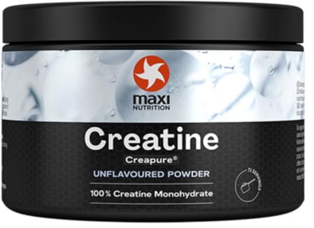 MaxiNutrition 100 Percent Creatine monohydrate, (Creapure) 250g, high dose and Pure creatine Powder for Maximum Performance During Your Training, Unflavoured