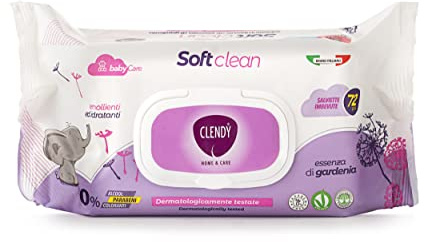Sunsilk Clendy Baby-Reinigungstücher, weich und duftend, mit Gardenia-Essenz, Packung mit 72 Tüchern