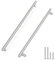 Probrico 10 Pack Brushed Nickel Stainless Steel Kitchen Cabinet T Bar Handle Furniture Drawer Pulls Cuoboard Knobs PD201HSS192(192mm Hole centers/256mm Long) UK Domestic Delivery