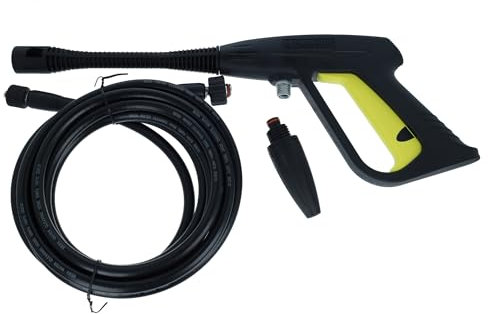 Juego de pistolas pulverizadoras Parkside PHD 100 A, A1, B2, C2, D2 compuesto de pistola pulverizadora, manguera de alta presión, boquilla de alta presión, boquilla de chorro plano.