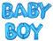 ballonfritz® Luftballon Baby Boy Schriftzug in Blau - XXL Folienballon als Geschenk zur Geburt eines Jungen, Baby-Shower-Party Deko oder Überraschung