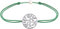 LES POULETTES BIJOUX - Bracelet Lien Arbre de Vie Argent 925 - Vert