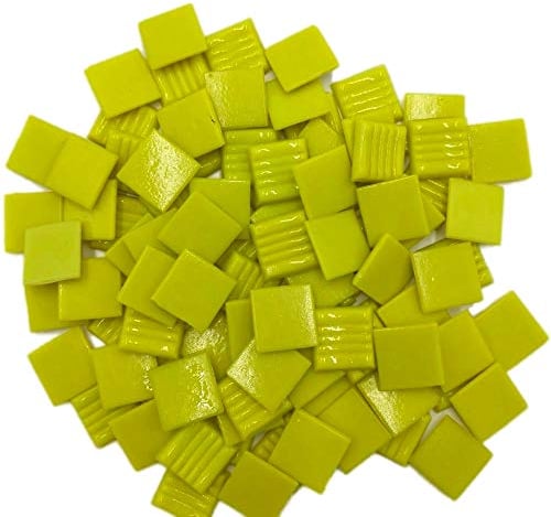 Armena 204130a90 Pierres de mosaïque pour travaux manuels, Jaune, 260 g, 2 x 2 cm, env. 86 pièces