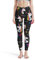 Damen Sport Leggings Cartoon Einhorn Tier Schwarz Printed Sporthose Yogahose Hohem Bund Bequem Leggins Hose White XL