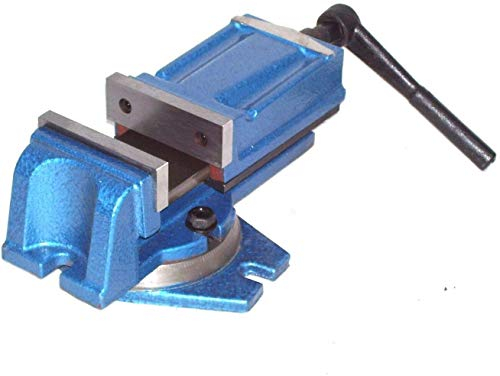 D&L Präzisions Schraubstock Metall 100mm Blau