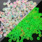 ToBeIT buchstabenperlen ca.1000pcs nachtleuchtende buchstaben perlen bastelnperlen acryl perlen (nachtleuchtend bunt)