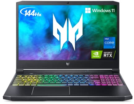 Acer Predator Helios 300 PH315-54-760S Gaming Laptop | Intel i7-11800H | NVIDIA GeForce RTX 3060 GPU | 15.6 Full HD 144Hz 3ms IPS Display | 16GB DDR4 | 512GB SSD | Killer WiFi 6