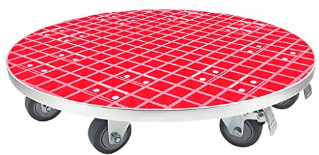 26inch Einfache Möglichkeit, Halbfass-Fässer und große, schwere Töpfe zu bewegen - Transportfässer von Gehen Sie mit dem Kühlschrank in der Bar - Macht es einfach, Fässer zum (Farbe : Rot)