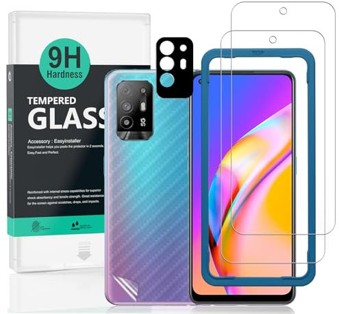 Ibywind Screen Protector For Oppo A94 5G 6.43[2 Pack],9H Hardness Tempered Glass,With 1Pc Camera Lens Protector,Easy to Install