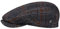 LIERYS Lennartson Wool Flatcap - Klassische Schirmmütze - Herbst/Winter Herrencap - Karomuster mit Baumwollfutter dunkelblau 63 cm