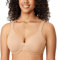 Delimira Women's Minimiser Bra Plus Size Underwired Full Cup Non Padded Seamless Support T Shirt Bra Taupe Tan 34E
