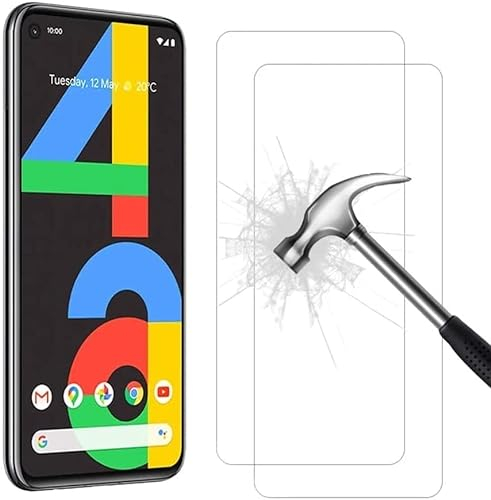 Cracksin [2 Stück] Schutzglas für Google Pixel 4A Tempered Glass 99,99% Ultra Klar 9H Panzer Hartglas Screen Protector 9H Tempered Glass 2x Schutzglas