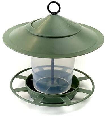 etree Easy Clean Hanging Lantern Bird Feeder (2025 Design) - Prevent Disease & Protect Wildlife Slate Green Pack of 1