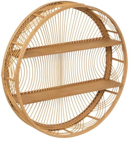 Atmosphera - Wandregal Ina Bambus - D70 cm - Naturholz