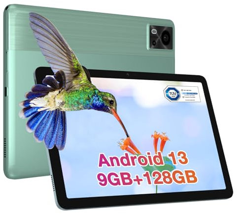 DOOGEE T10E Tablet, 10.1 Pollici Android 13 Tablet, 9GB(4+5GB) RAM+128GB ROM/1TB, 4G LTE Dual SIM, 1280 * 800 FHD+, 5MP+8MP, Octa-Core, Widevine L1, 5G WiFi+4G LTE, Google GMS, BT5, OTG, Face ID