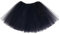 Hykiee Tüllrock Damen Schwarz, 4 Lagig Tutu Röcke Ballerina Kostüm für Teenager Mädche, Klassisch Elastisch Petticoat Unterrock Vintage Kurz Ballettkleidung Tanzrock für Weihnachten Halloweens Party