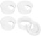 QUARKZMAN Cache-Trou de Câble Passe Cable Bureau, 4 Pièces 45mm/1-3/4 Pouces Cache-Trou de Câble en Abs pour Bureau, Organiseur de Câbles pour Ordinateur de Bureau, Blanc