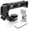 UTEBIT Top Handle Kamera Griff mit 3/8 Locating Schraube für ARRI, Universal Silikongriff mit 3 Cold Shoe Adapter zur Befestigung Cage Top Handle für DSLR Kameras, Leichtgewicht nur 124g