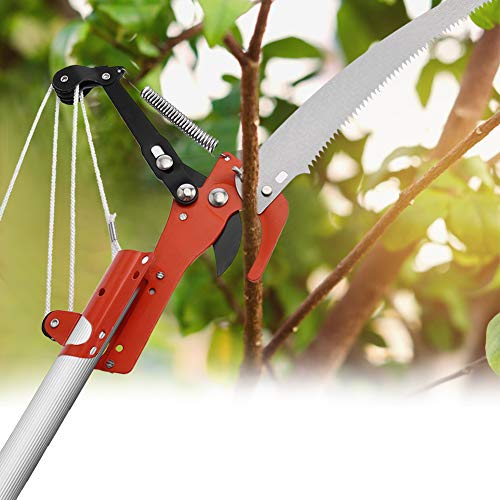 2 in 1 Hochastschere, Astschere, Hochentaster, Astschneider, Baumschneider für Große Höhen, Gartenschere