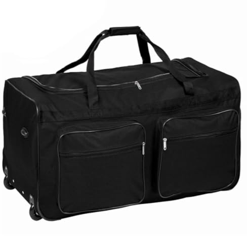 LooKtheChange Maleta de Viaje Grande, Maleta Grande Blanda con Ruedas Trolley XXL, XL, L Bolsa de Viaje Espaciosa y Plegable (M)