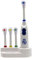 CyP Brands- Real Madrid- Cepillo de dientes, Aseo, Higiene bucal, Cepillo vibratorio, Funciona con pilas, Color blanco, Producto Oficial