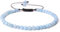 JENCVNL Naturstein Armband 4mm Echtes Naturstein Armband Damen Verstellbar Perlenarmbänder Edelsteinarmband Edelstein Armbänder für Damen Frauen (Aquamarin)