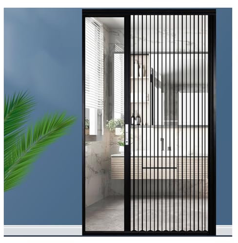 Clear Multifold Accordion Door, Interior Washroom Crystal Folding Partition Door, Living Room/Kitchen/Study Room Sliding Barn Doors with Lock, 60 75 80 90 105 120 150 180cm Wide(H 210cm(83in),W 79cm31