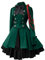 Damen Renaissance Maxikleid Gesmokte Taille High Low Design Mittelalter Kleid Kostüme
