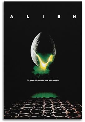 LUEXUHEY Filmposter Alien (1979), Leinwand-Kunstdrucke für Wohnzimmer, Schlafzimmer, moderne Heimdekoration, Geschenk, 60 x 90 cm, ungerahmter Stil