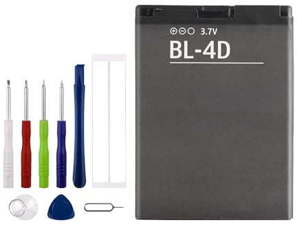Vvsialeek BL-4D Ersatz Akku Kompatibel Für Nokia E5 E7 N8 N97 / Brondi Amico Ci Sento with Toolkit