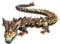 3D Printed Dragon, Desktop Ornament Home Decoration Desk Toy Toy Flexible Joint Movement for Car, 3D Dragon, Home Desk Decoration Transparent
