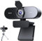 NEWORK Cámara Web 4K, cámara Web UHD 1080P a 60FPS, Enfoque automático PDAF+CDAF, Cubierta de privacidad y trípode, Plug & Play, corrección automática de luz, 79°FOV, 2 micrófonos con cancelación