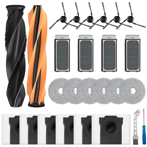 Kit d'accessoires compatibles avec Dreame X50 Ultra/ L50 Pro Ultra/ X50 Master, Sacs à Poussière, Serpillères, Brosse Principale, Brosses Latérales, Filtres, pièces de rechange pour robot X50 Ultra