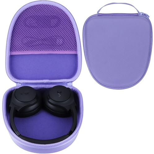 RIYADAone Hard Case Compatible with Soundcore by Anker Q20i/Q45/Q20+/Q30/Q20 Over Ear Headphones (Purple)